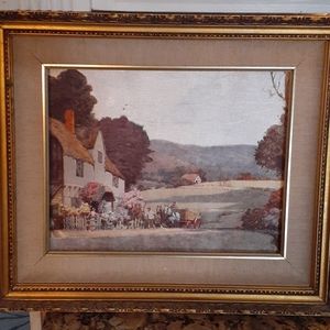 Foil lithograph custom frame